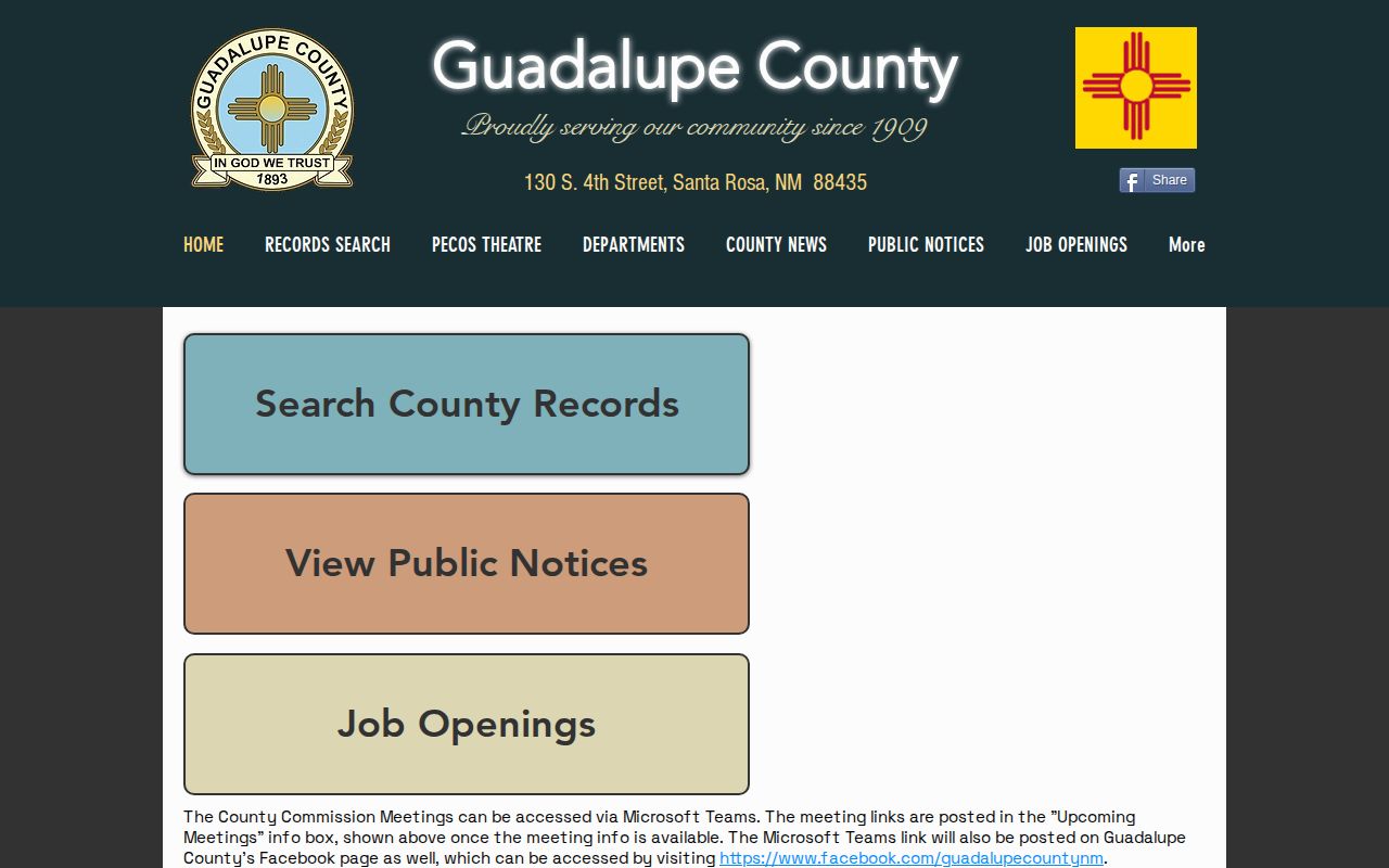 Guadalupe County New Mexico official website